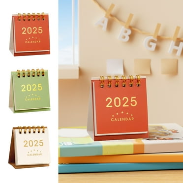 Popular Picks, 2025 Mini Desk Calendar, Flip Calendar for Desk, Standing 2025 Calendar for Office and Home, Planner with Month & Day Tabs for Christmas | Paper, Green, MIANHT