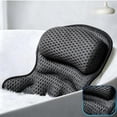 thumbnail image 1 of Bath Pillow for Tub with Suction Cups 4d Mesh Bathtub Spa Pillow for Neck Head Back Support Quickly Dry Comfortable, 1 of 7