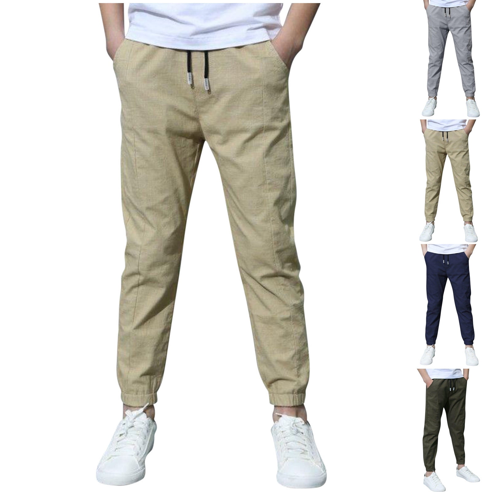 Kids Boys Pants Trousers Solid Color Comfort Pants School Fashion Cool Black Gray main image 1