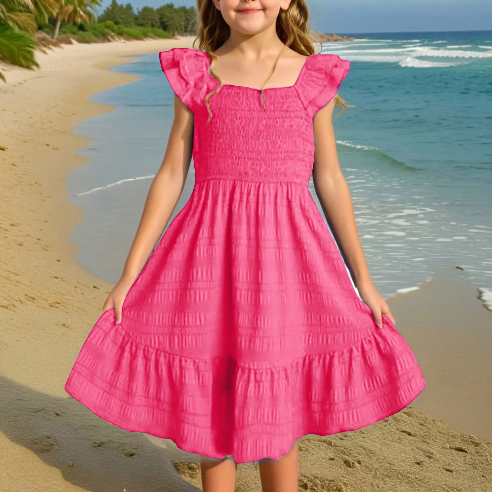 Kiddie High Low Beach Party Dress GCHK090 main image 1