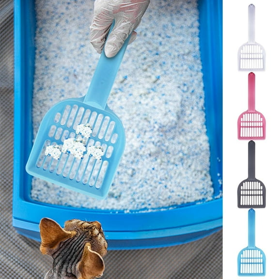 Popular Picks,Multi-Function Litter Shovel Pet Shovel,Multi-Color,Excrement Cleaning Tool,Easy-Grip Handle,Stainless Steel,For Home,Yard,Pet Care Winter Essentials|Plastic,Blue