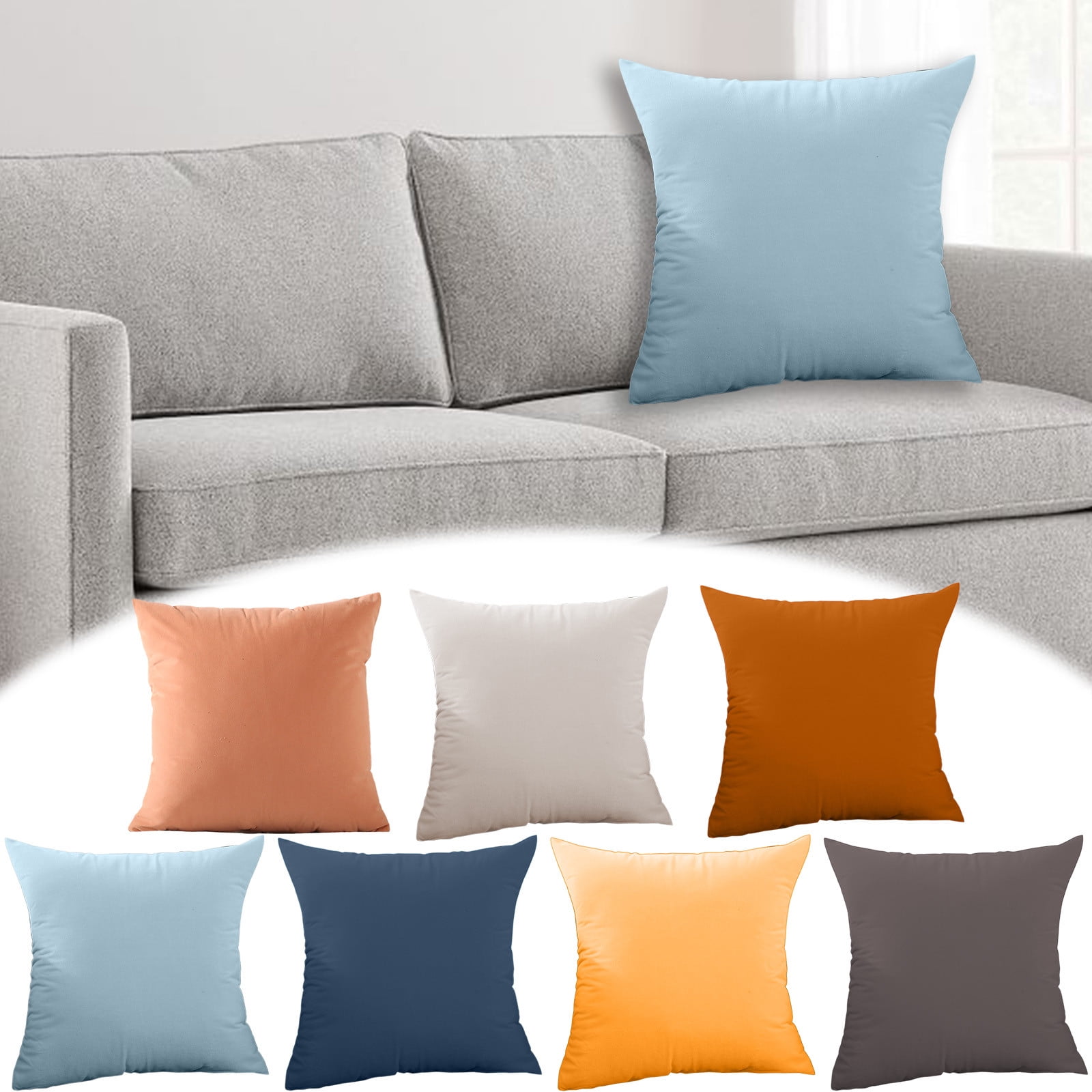Popular Picks, Pillow Multicolor Color Scandinavian Style Velvet Pillow Suitable For Living Room Sofa Bedroom Office for Stylish Velvet Decorative Pillow Under 10 | Cotton, Dark Blue
