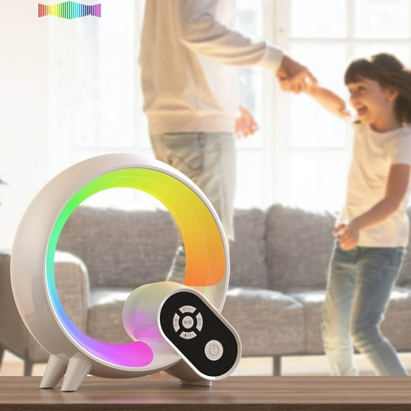 Popular Picks,Smart Night Light,Wake up Light Sunrise Alarm Clock,Ambient Light & Sleep Assistant White Noise Sound Machine Baby Night Light,App,Bluetooth Speaker,Timer,Remote Control Ideal for Gift