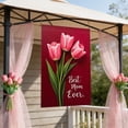 thumbnail image 1 of Vintage Peony Best Mom Ever House Flag, Rustic Wooden Texture Decor Flag for Mother's Day and Home Porch 17.7x11.8in, 1 of 6
