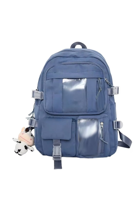Popular Pink Purple Color Teenagerss High School Student Backpack Bags Without any accessory version