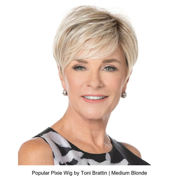 Popular Pixie Large HF Synthetic Wig (Open-Wefted Cap)
