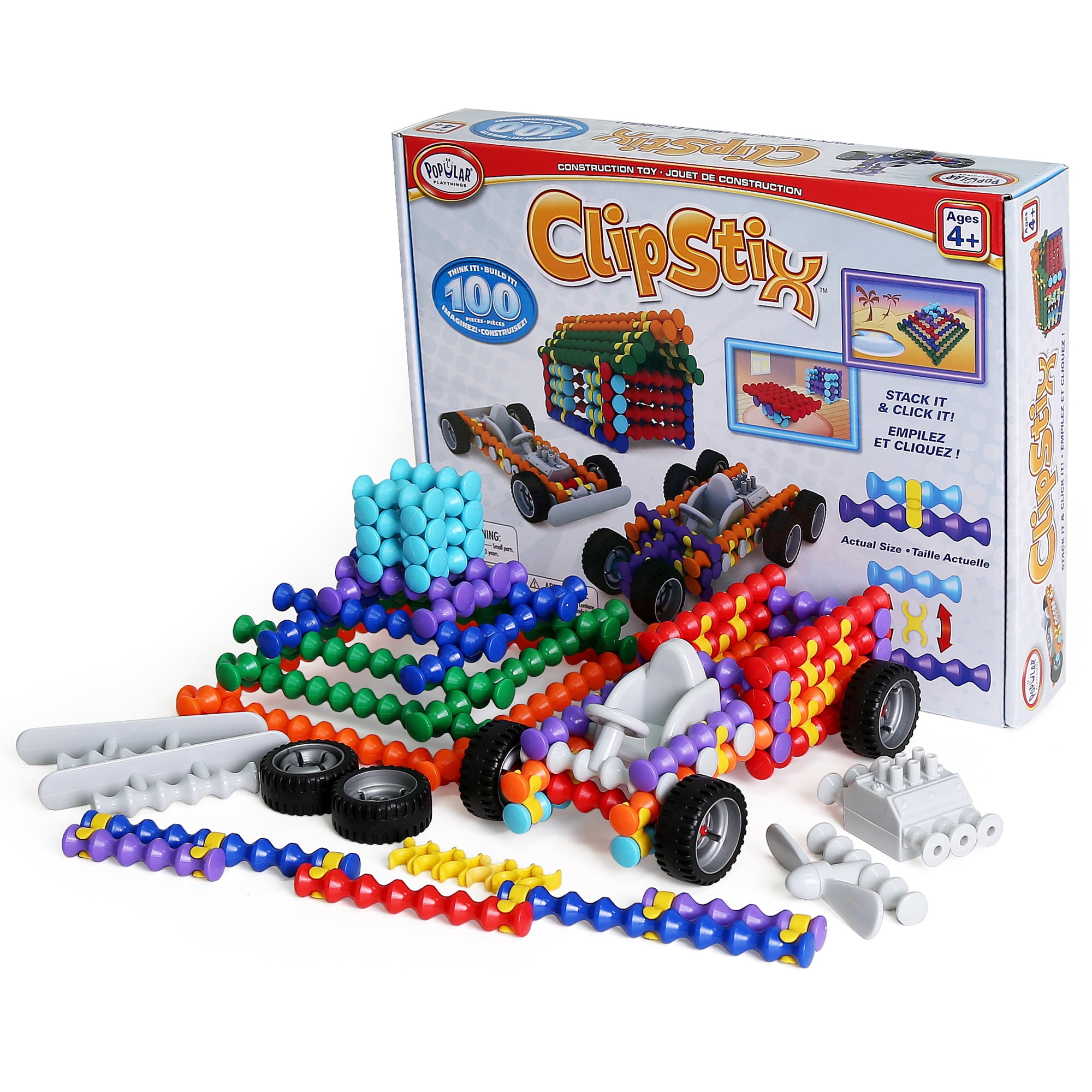 Popular Playthings Clipstix 100 Pieces (PPY90100)