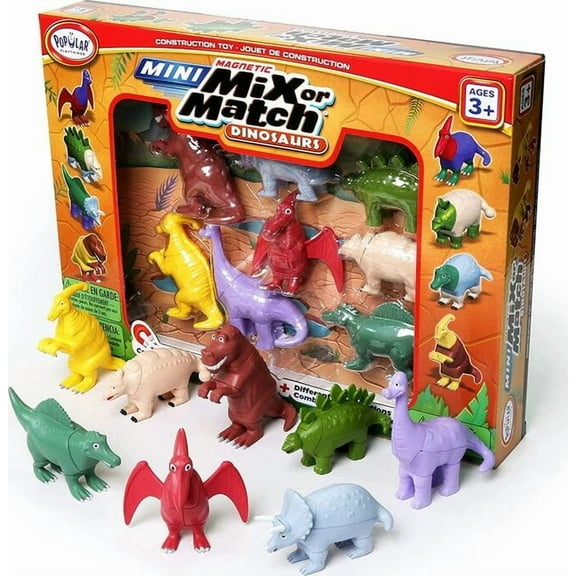 Popular Playthings - MINI Mix or Match Dinosaurs Deluxe (Bilingual)