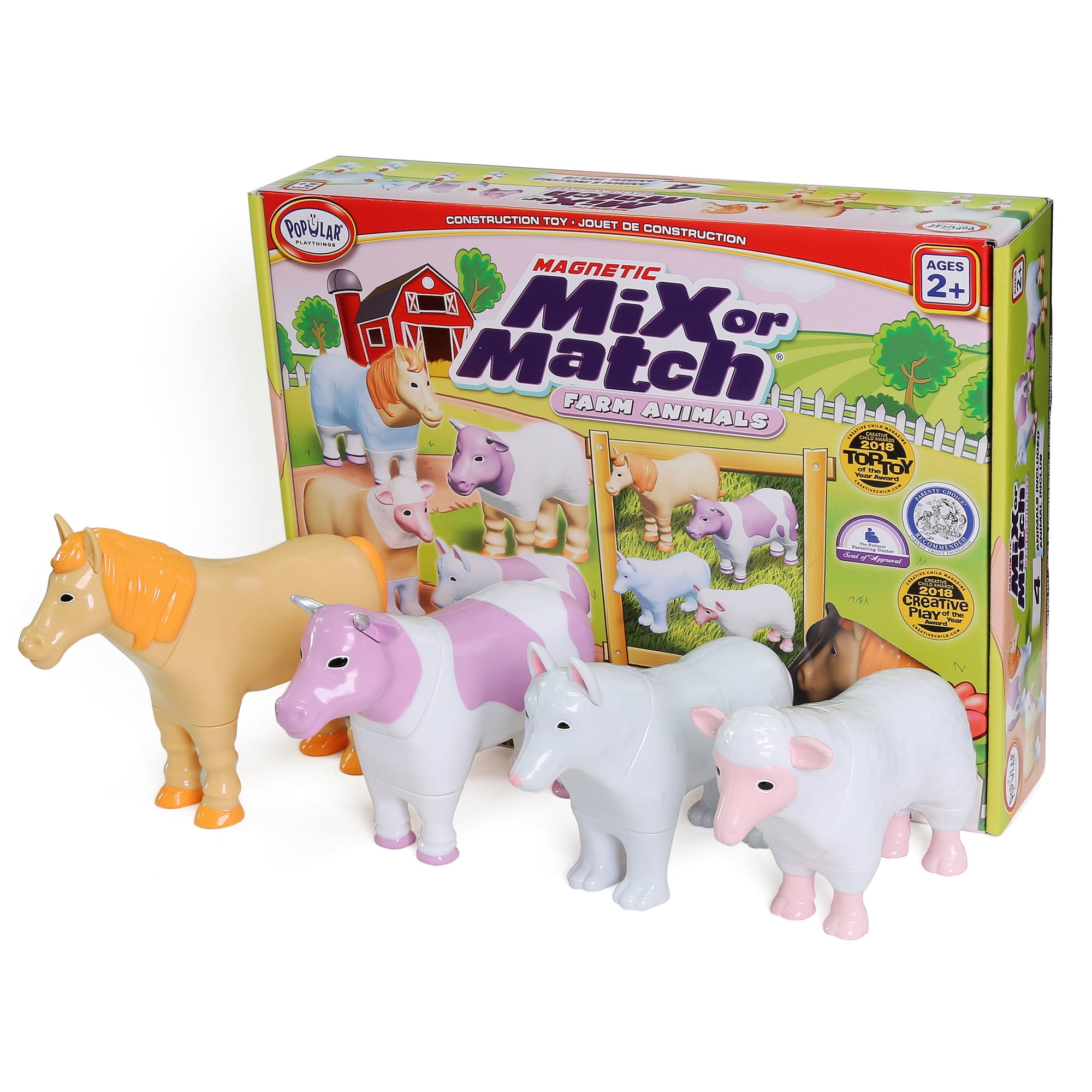TickiT 73406 – 28 Tuiles Bois Animaux Domestiques Et Leurs Petits – Jeu D'association, Mémoire, Tri