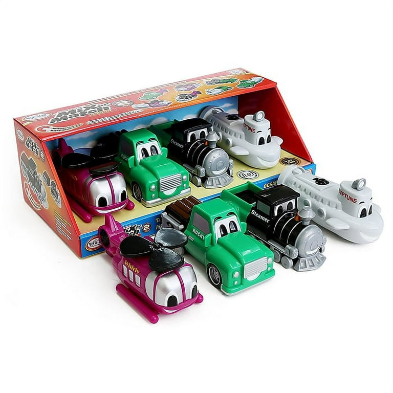  POPULAR PLAYTHINGS Mix or Match Vehicles, Magnetic Toy Play  Set, Race Cars : Toys & Games
