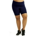 thumbnail image 1 of Popular Plus Size Women's Cotton Bike Shorts, Mid-Thigh, Sizes 1X to 5X, 1 of 5