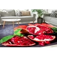 thumbnail image 1 of Popular Rug, Kitchen Rugs, Trendy Rugs, Modern Rugs, Living Room Rug, Food Rug, Pomegranate Rug, Classic Rug, Housewarming Gift Rug, Red Rug, 3.3'x6.5' - 100x200 cm, 1 of 7