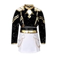 thumbnail image 1 of Popular Singer Group Cosplay Costume, Pop Star Printed Black Outfit with 2 Waist Accessories, Halloween Costumes Outfit, for Halloween Cosplay Party, 1 of 7