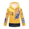 Popular Singer Group Cosplay Costume Set, Pop Star Printed Hooded Jacket Halloween Costumes Outfit, for Halloween Cosplay Party, 160