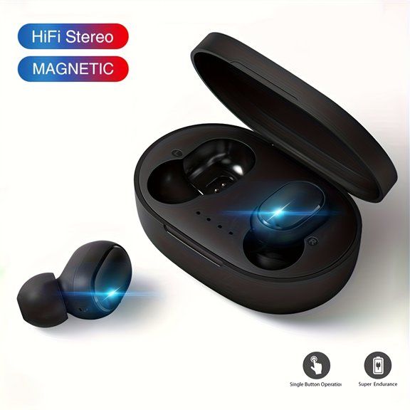 Popular TWS True Wireless Earbuds-In-Ear Dual-Ear Design, Superior Sound Quality, Crystal Calls- Ideal for Music And Running - Great for Everyone - an Excellent Gift for Music Fans And Fitness Buffs.