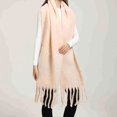 thumbnail image 1 of Popular Thickened Warm Scarf With Tassel Shawl, Yellow A, Size A, 1 of 3