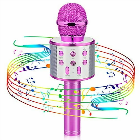Popular Toys for 4-12 Year Old Girls,Wireless Bluetooth Microphone for Kids Music Toy for 5-11 Year Old Kids Girl Party Gift Age 4-12 Girl