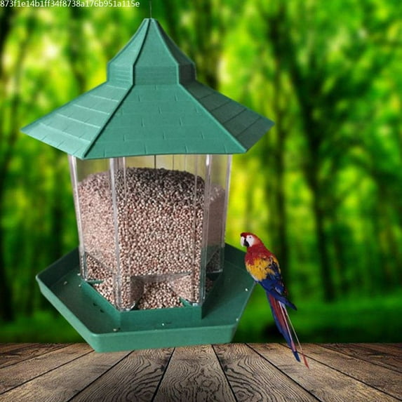 Bird Feeder Hanging Seed Feeder Transparent Wild Bird Feeder