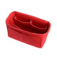 thumbnail image 1 of Popular Women's Cosmetic Bag Felt Cloth Insert Bag For Handbag Organizer (W/Detachable Zip Pocket), 1 of 19