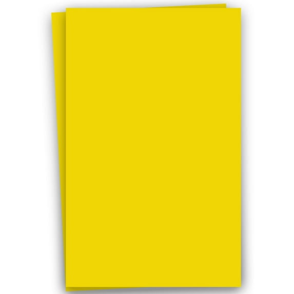 Popular YELLOW LEMON DROP 12X18 Paper 65C Lightweight Cardstock - 250 PK -- Econo 12-x-18 Large size Card Stock Paper - Business, Card Making, Designers, Professional and DIY Projects
