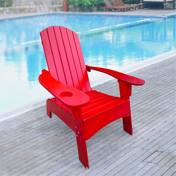 Populus Wood Construction | Hole to Hold Umbrella | Garden and Porch Use | Comfortable Design for Relaxation