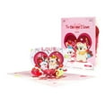 thumbnail image 1 of Popup Blessing Card Handmade Valentines Day Greeting Card with Envelope Foldable Paper Anniversary Invitation Card, 1 of 14