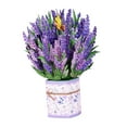 thumbnail image 1 of Popup Cards, Paper Flower Bouquet Card, Birthday Card, Anniversary Card, 3D Popup Greeting Cards with Note Card and Envelope Lavender, 1 of 9
