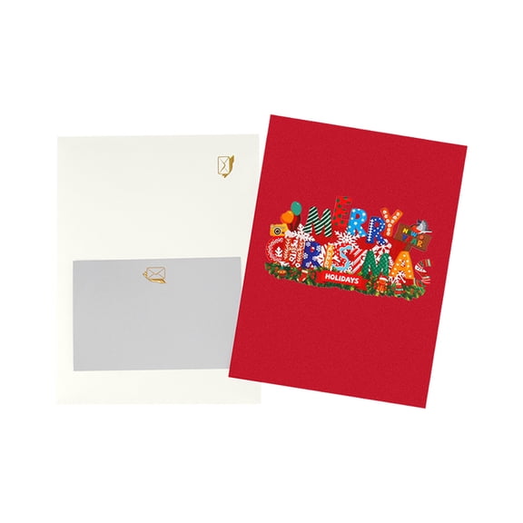 Popup Greeting Card With LED Light Effect And Enchanting Music Invitation Card For Christmas Weddings Anniversaries