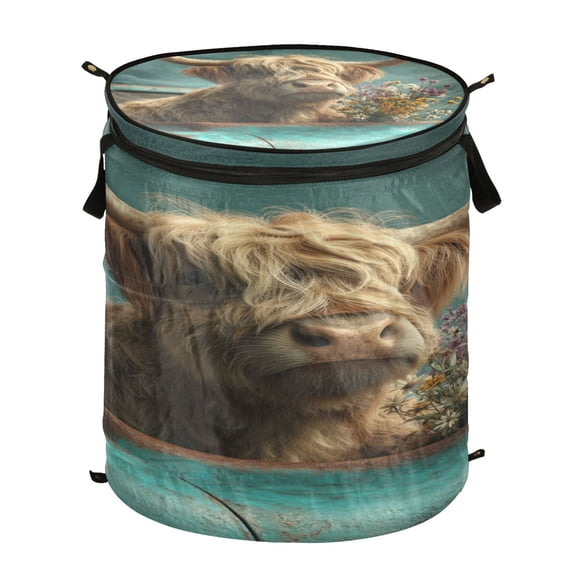 Popup Laundry Hamper Storage Basket Laundry Basket Laundry Hamper Convenient and Durable A Gray Calf