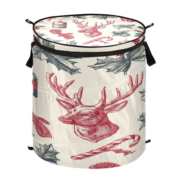 Popup Laundry Hamper Storage Basket Laundry Basket Laundry Hamper Convenient and Durable Beautiful Christmas Elements