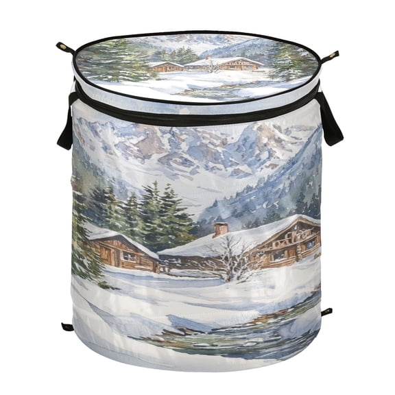 Popup Laundry Hamper Storage Basket Laundry Basket Laundry Hamper Convenient and Durable Beautiful Snow House
