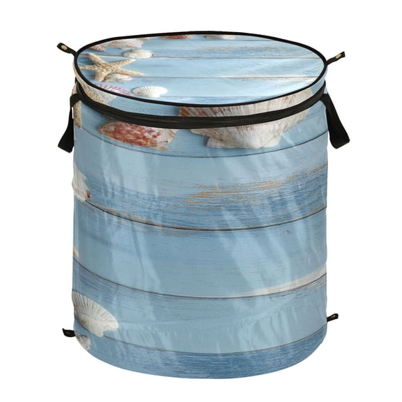 Popup Laundry Hamper Storage Basket Laundry Basket Laundry Hamper Convenient and Durable Beautiful Starfish Shells