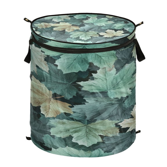 Popup Laundry Hamper Storage Basket Laundry Basket Laundry Hamper Convenient and Durable Blue Maple Leaf