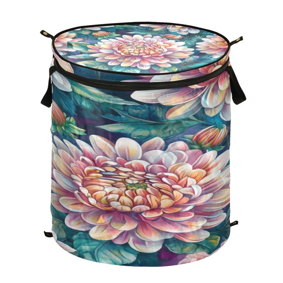 Popup Laundry Hamper Storage Basket Laundry Basket Laundry Hamper Convenient and Durable Chrysanthemums