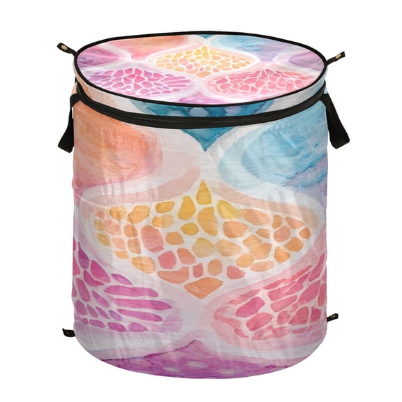 Popup Laundry Hamper Storage Basket Laundry Basket Laundry Hamper Convenient and Durable Colorful Pattern