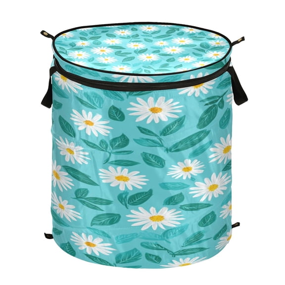Popup Laundry Hamper Storage Basket Laundry Basket Laundry Hamper Convenient and Durable Cute Simple Daisy Pattern