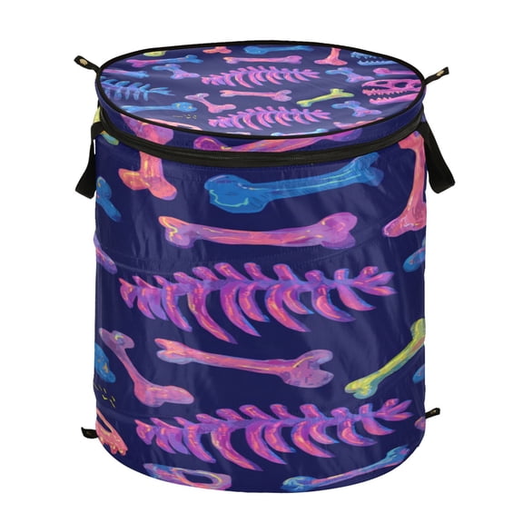 Popup Laundry Hamper Storage Basket Laundry Basket Laundry Hamper Convenient and Durable Dinosaur Bones