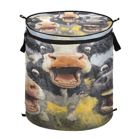 Popup Laundry Hamper Storage Basket Laundry Basket Laundry Hamper Convenient and Durable Laughing Cows