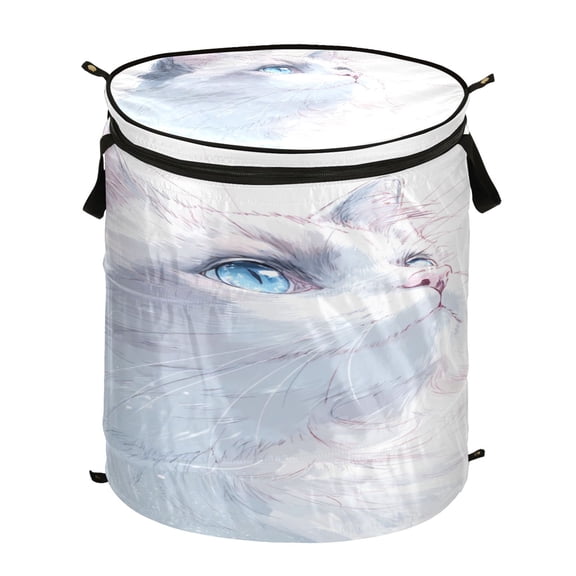 Popup Laundry Hamper Storage Basket Laundry Basket Laundry Hamper Convenient and Durable Lions on Green Grassland