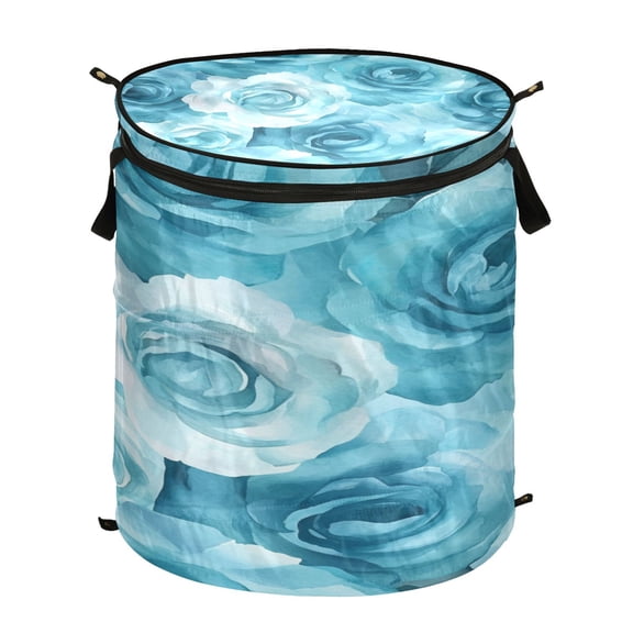 Popup Laundry Hamper Storage Basket Laundry Basket Laundry Hamper Convenient and Durable Navy Roses