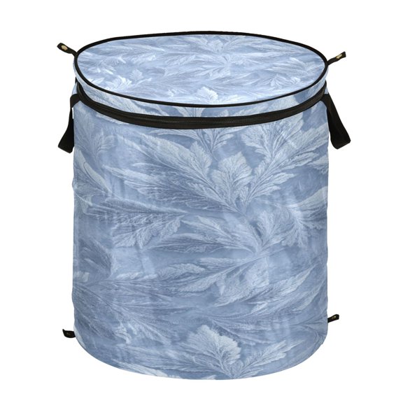 Popup Laundry Hamper Storage Basket Laundry Basket Laundry Hamper Convenient and Durable Unique Delicate Leaf Pattern
