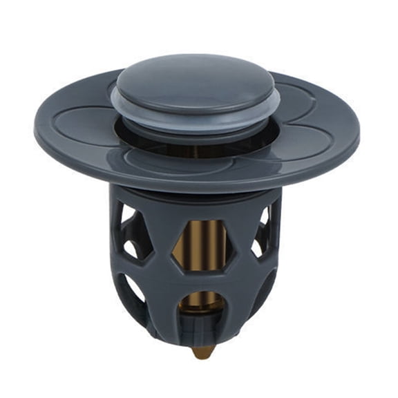 Popup Sink Plug Drain Strainer Drain Fitting Plug for Countertop Sinks with Anti-Clogging Strainer
