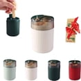 thumbnail image 1 of Popup Toothpick Dispenser, Pop-Up Automatic Toothpick Dispenser, Portable Toothpicks Holder Dispenser for Household Living Room(White), 1 of 7