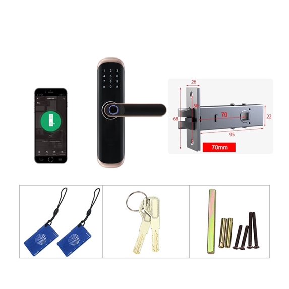 Popuplar Hotel Room IC Chip Swipe Card Electric Apartment Door Passcode ...