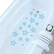 Popvcly 21-Piece Non-Slip Bath Appliques Star Design Safety Adhesive Stickers