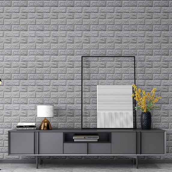 Popvcly 3D Multicolor Peel & Stick Wallpaper 28"x15", (10 Pack)