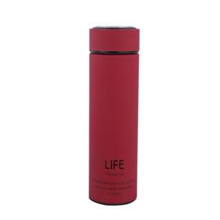 Gpoty Vacuum Flask 500ml/17.6oz Insulated Flask Double Walled Vacuum Flask Stainless Steel Thermo Bottle with Cup for Coffee Tea Hot Drink and Cold