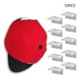 thumbnail image 1 of Popvcly Adhesive Hat Hooks for Wall Baseball Caps 10 Pack,Minimalist Hat Rack Design,No Drilling,Strong Hold Hat Hangers for Boys Girls Room Decor,Hat Display for Home Decor, 1 of 7