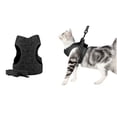 thumbnail image 1 of Popvcly Adjustable Cat Harness, Escape Proof Kitten Harness Leash Set, Protable Cat Vest Harness with Reflective Strip for Cats/Puppies Outdoor Walking, Black S, 1 of 11