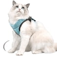 thumbnail image 1 of Popvcly Adjustable Cat Harness, Escape Proof Kitten Harness Leash Set, Protable Cat Vest Harness with Reflective Strip for Cats/Puppies Outdoor Walking, Green S, 1 of 11